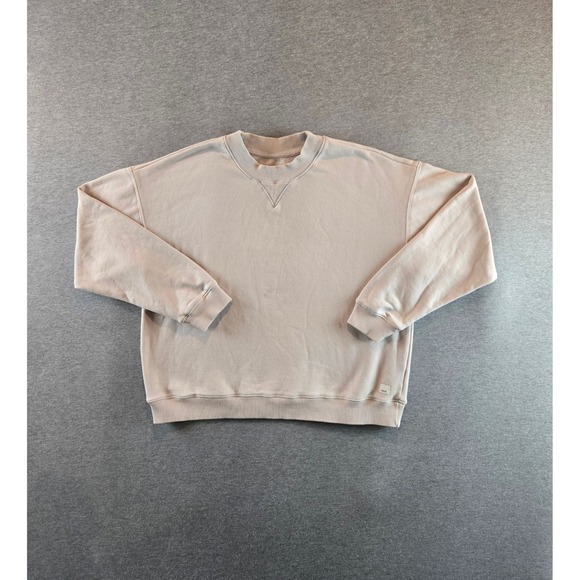 Vuori Tops - Vuori Sweatshirt Womens Small Tan Sedona Weekender Crew VW278 Relaxed Fit Boxy